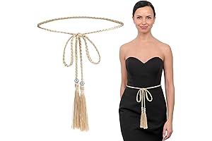 The Ultimate Eye-Catching Women's Gold Sash Belt