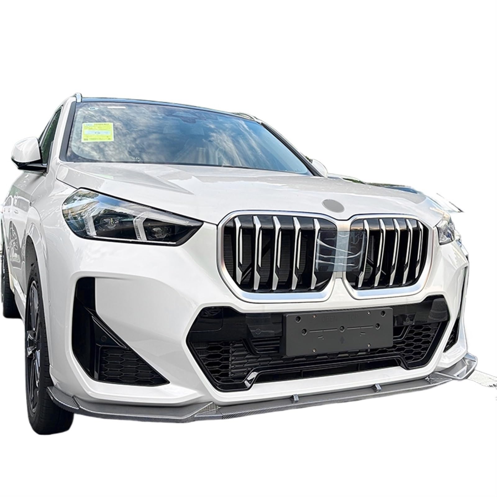 MCSTYEWR Przedni Zderzak Spoiler Kompatybilny z BMW X1 U11 U12 M Sport 2023-2024