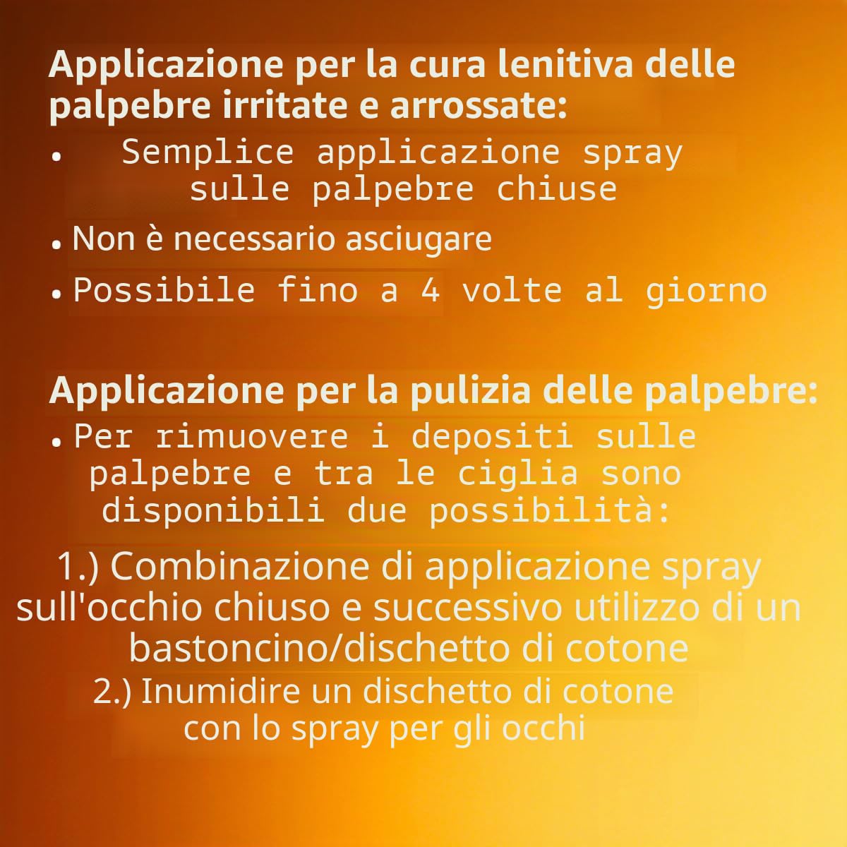 Augenspray zur Pflege gereizter Augenlider, 15 ml Soluzione