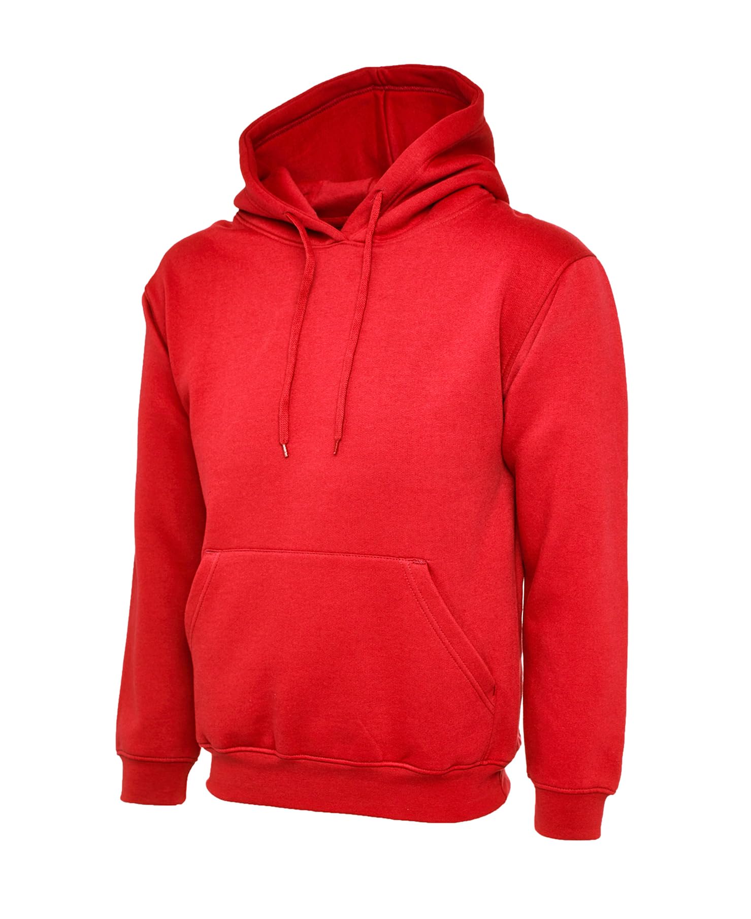 COOZO Unisex Classic Hooded Sweatshirt - Red - 4XL