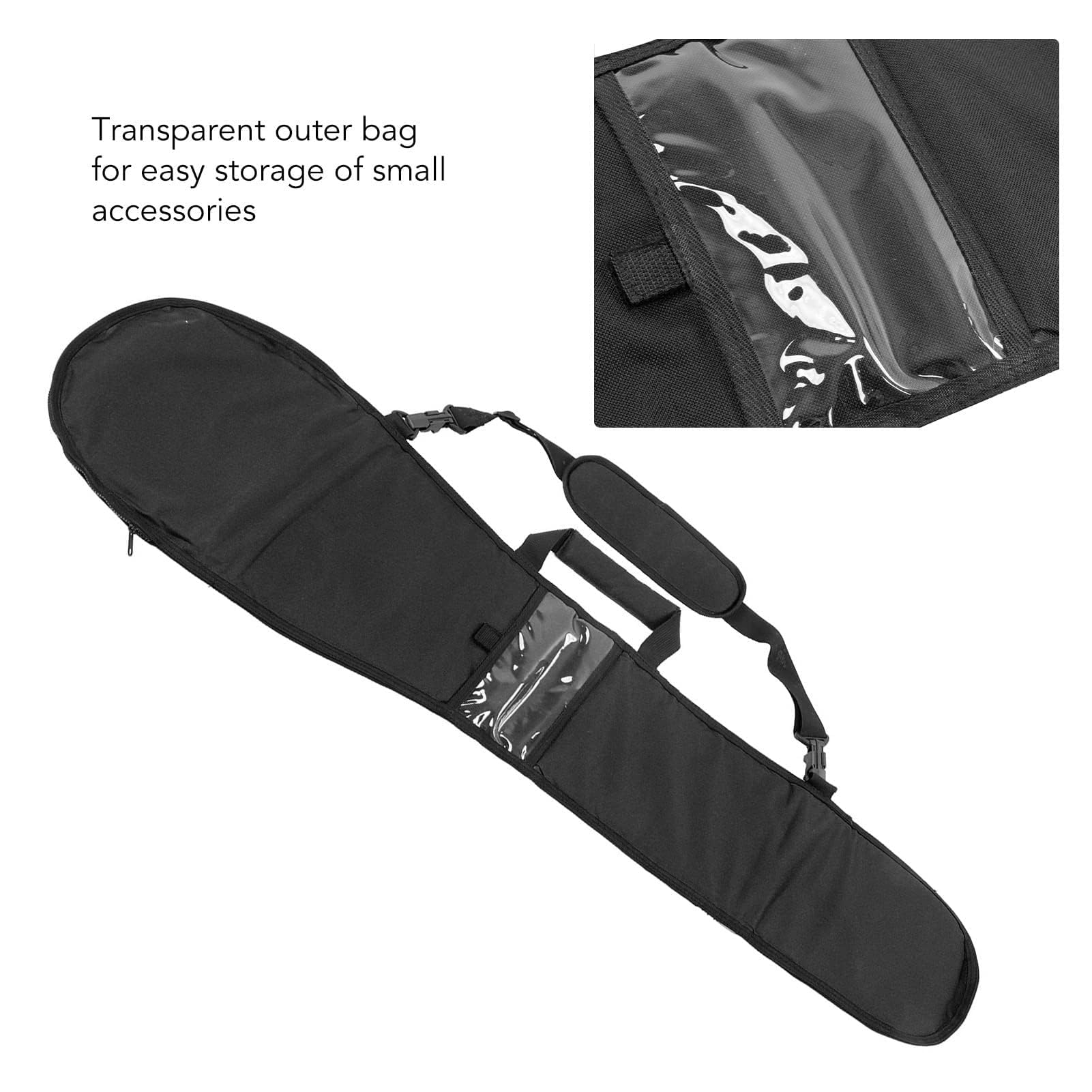 Sac de transport de pagaie, 11,81x50,39 pouces sac de rangement pagaie housse de pochette portable support de pagaie de bateau avec compartiments séparés pour la navigation de plaisance à rames