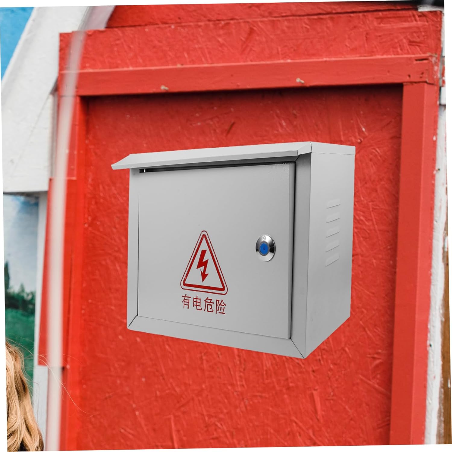 Veemoon Rainproof Distribution Box Electrical Box Cover Outdoor Enclosure Outdoor Electrical