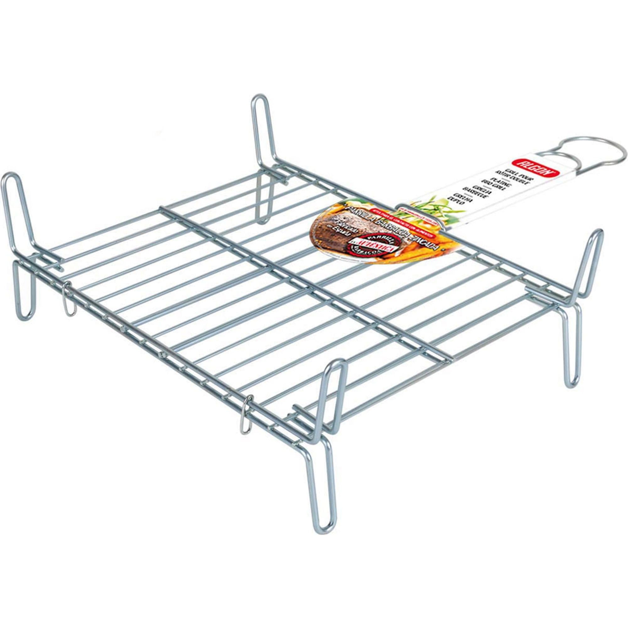Algon | Parrilla Barbacoa 50x50 Grande Doble, Acero Inoxidable Zincado Gris Metalizado con Cierre de Seguridad - Parrilla Ideal para Asar Carnes y Verduras Resistente y Duradera para Exterior — view 20
