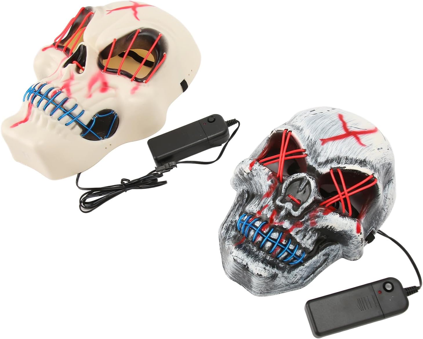 2PCS LED Face Cover 3 Flashing Modes Light Up,Pumpkin Festival Face Cover with El Cold Light for Party Masquerade 2PCS LED Face Cover 3 Flashing Modes Light Up,Pumpkin Festival Face Cover with El Cold Light for Party Masquerade