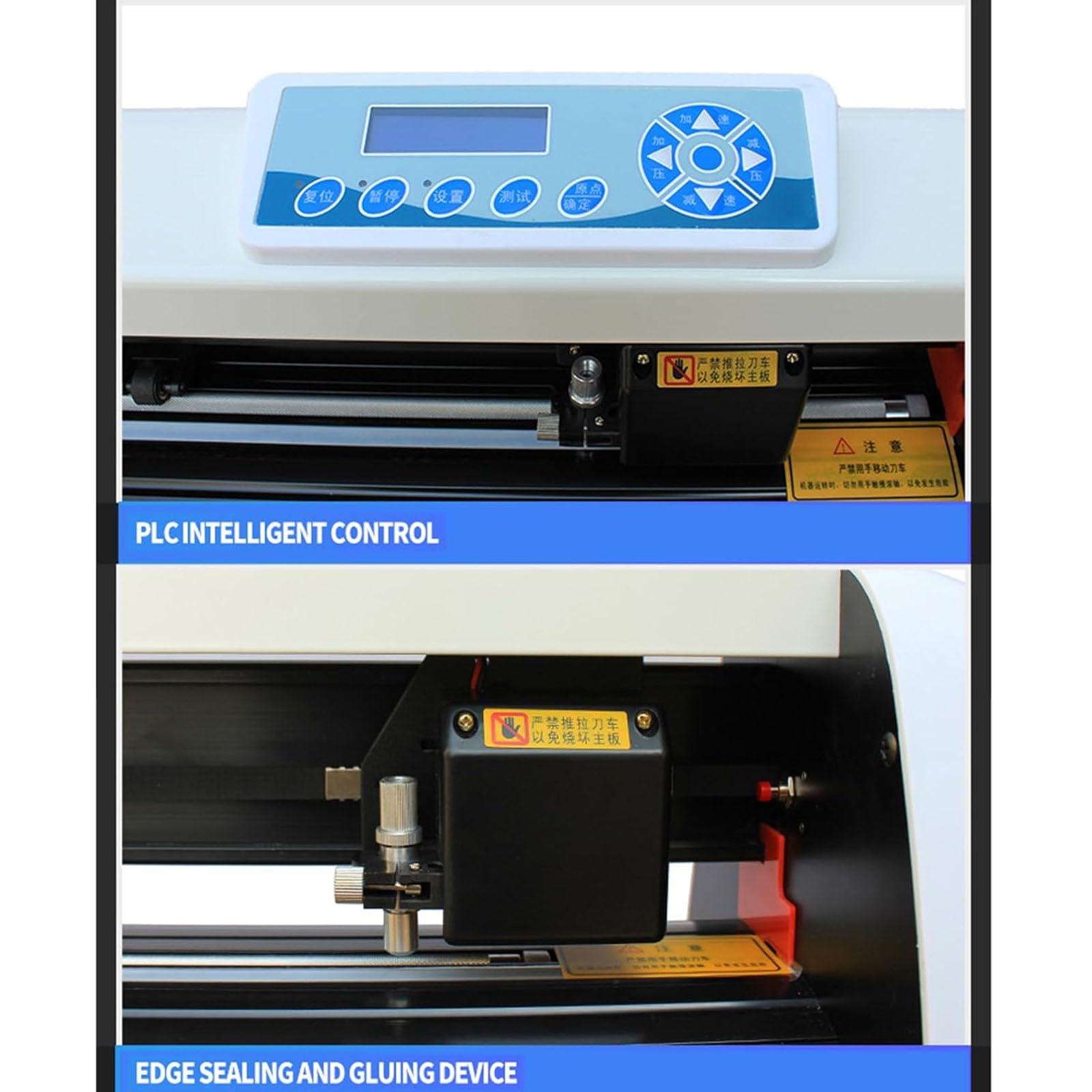 Macchina per taglierina per vinile, 80 cm, velocità di taglio 0-800 mm/s, precisione 0,05 mm, controlli digitali, stampante plotter per adesivi per artigianato e creazione di cartelli