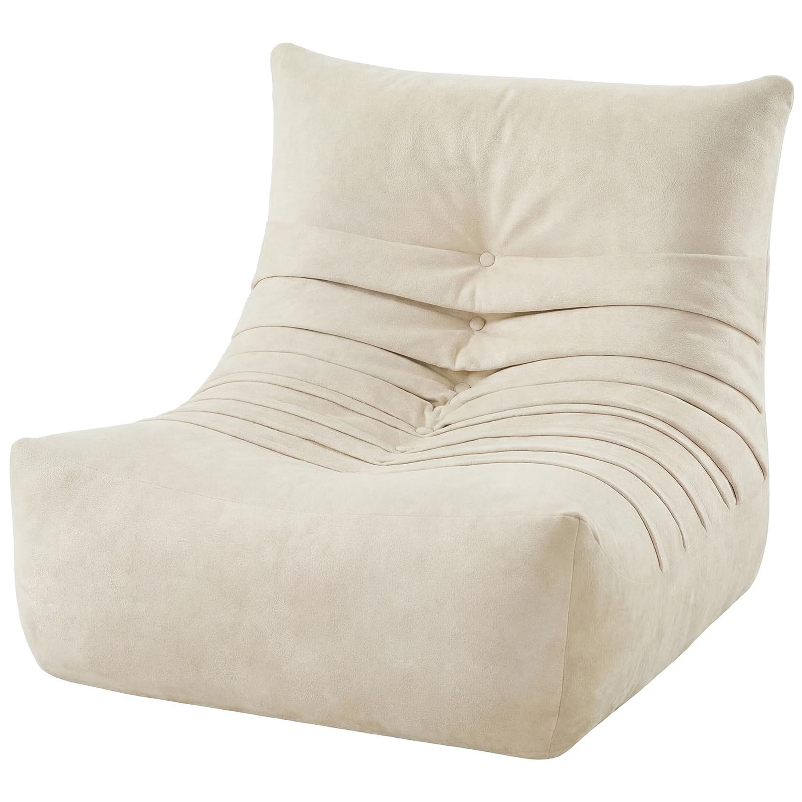 HOOBRO Pouf Poire Chenille, Beige EBE04SO01
