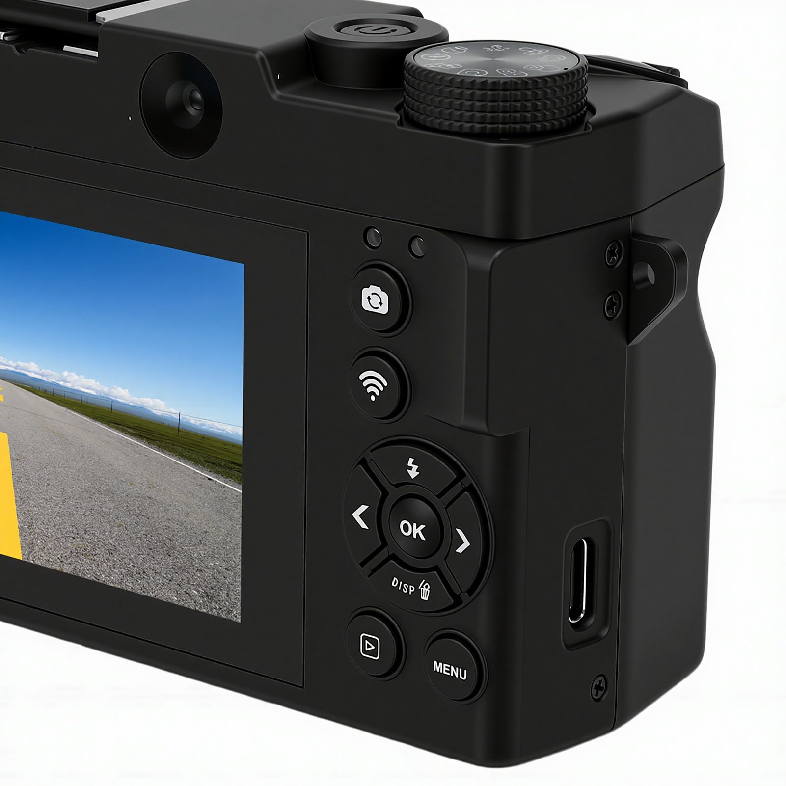 Tangxi Fotocamere Digitali retrò 5K, Zoom Digitale 18x da 75 MP, Flash