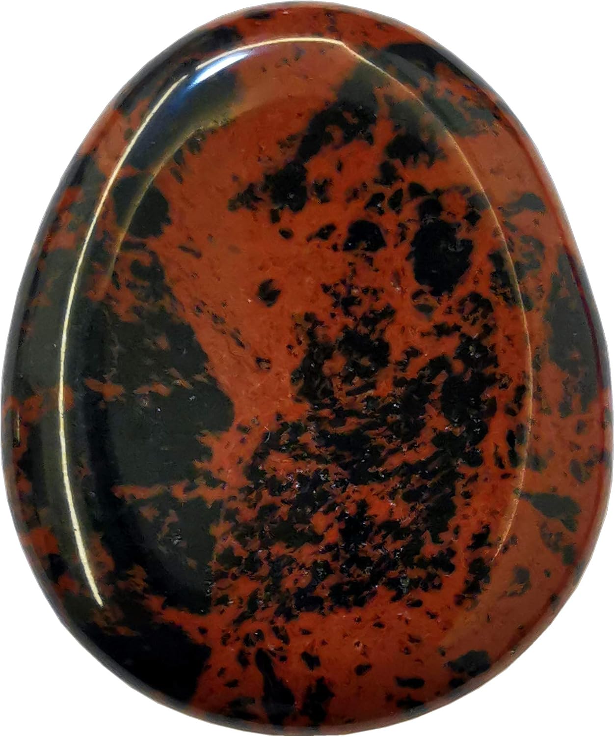 Manekieko Natural Golden Swan Water Drop Chakra Thumb Worry Stone,Stress Relax Healing Reiki Crystal Pocket Palm Stones