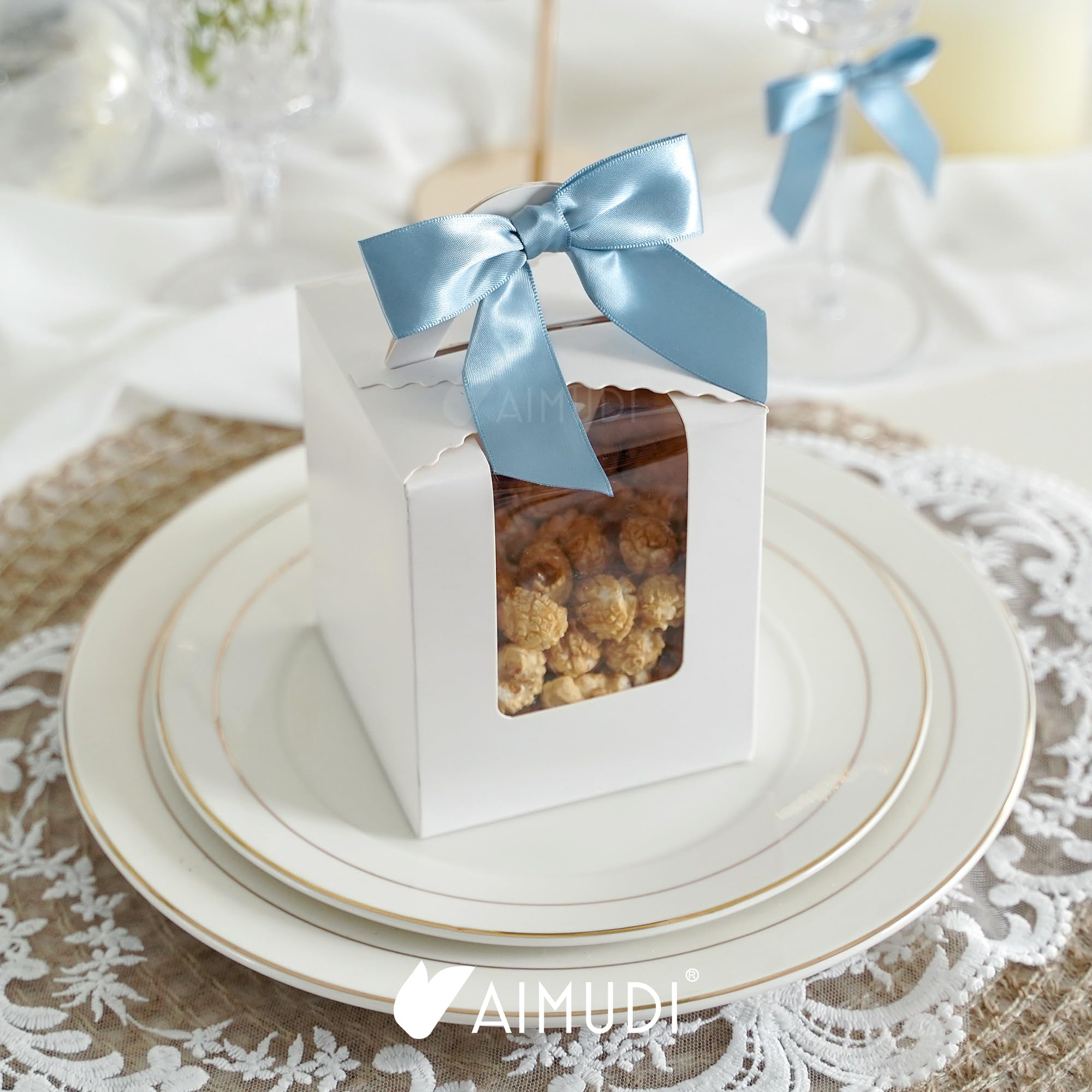 Dzxin Lintstrikken, 100 stuks kleine veelkleurige doe-het-zelf ambachtelijke kleine strikjes voor cadeautjes, satijnen decoratie strik voor geschenkverpakking, haarclip, bloemenboeket, bruiloft