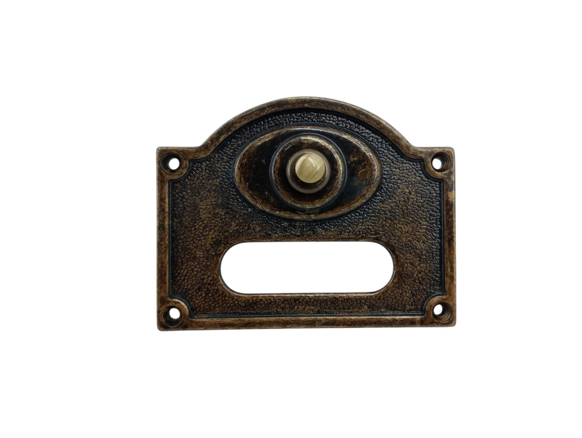 Campanello un 1 pulsante in ottone brunito pulsantiera porta ingresso casa