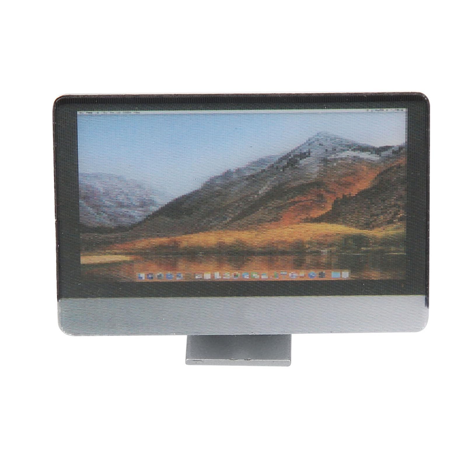 Set D'ordinateur Miniature 1:12 Pour Maison De Poupée – écran LCD, Clavier, Souris – Réaliste, Cadeau Parfait