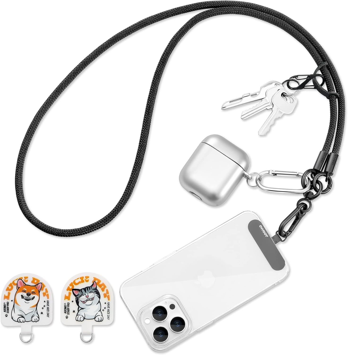 Cell Phone Lanyard, Universal Adjustable Detachable Nylon