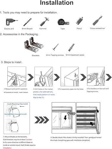 Miniatura 7 de Persianas enrollables sin cordón estilo cebra de corte personalizado a la medida, persianas enrollables para el hogar, traslúcidas o con control de