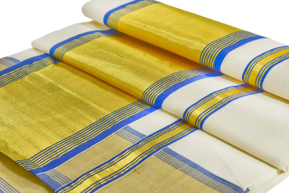 Original & 100 Pure Kerala Handloom Set Saree Amazon.in