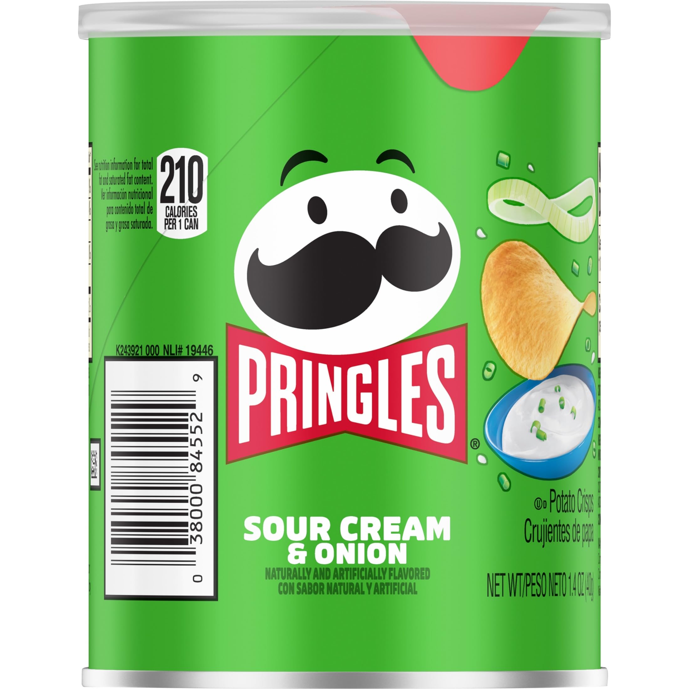 Pringles Sour Cream and Onion Small Stacks 1.41 oz Pack of 12