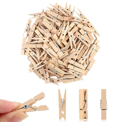 Small Clothes Pin, Mini Clothespins, 100 PCS Mini Clothes Pins