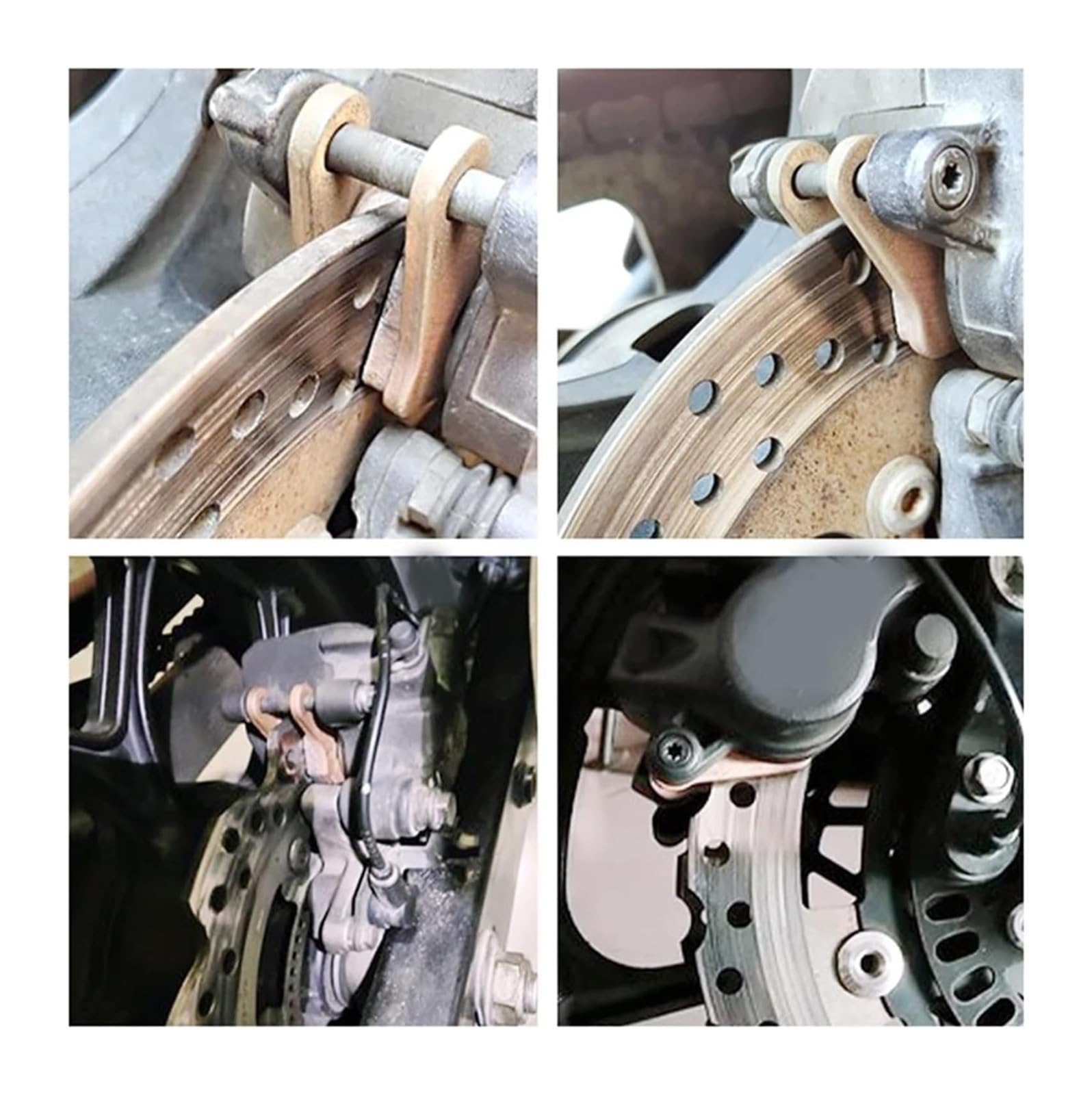 Motocicletta Pastiglie Freno Per NTV600 Per NTV600J Per Revere 600 Per XL600 VR VT Per T&RANSALP XL Per NTV 600 Pastiglie Freno Anteriori Posteriori Motociclette(Copper Front Rear)