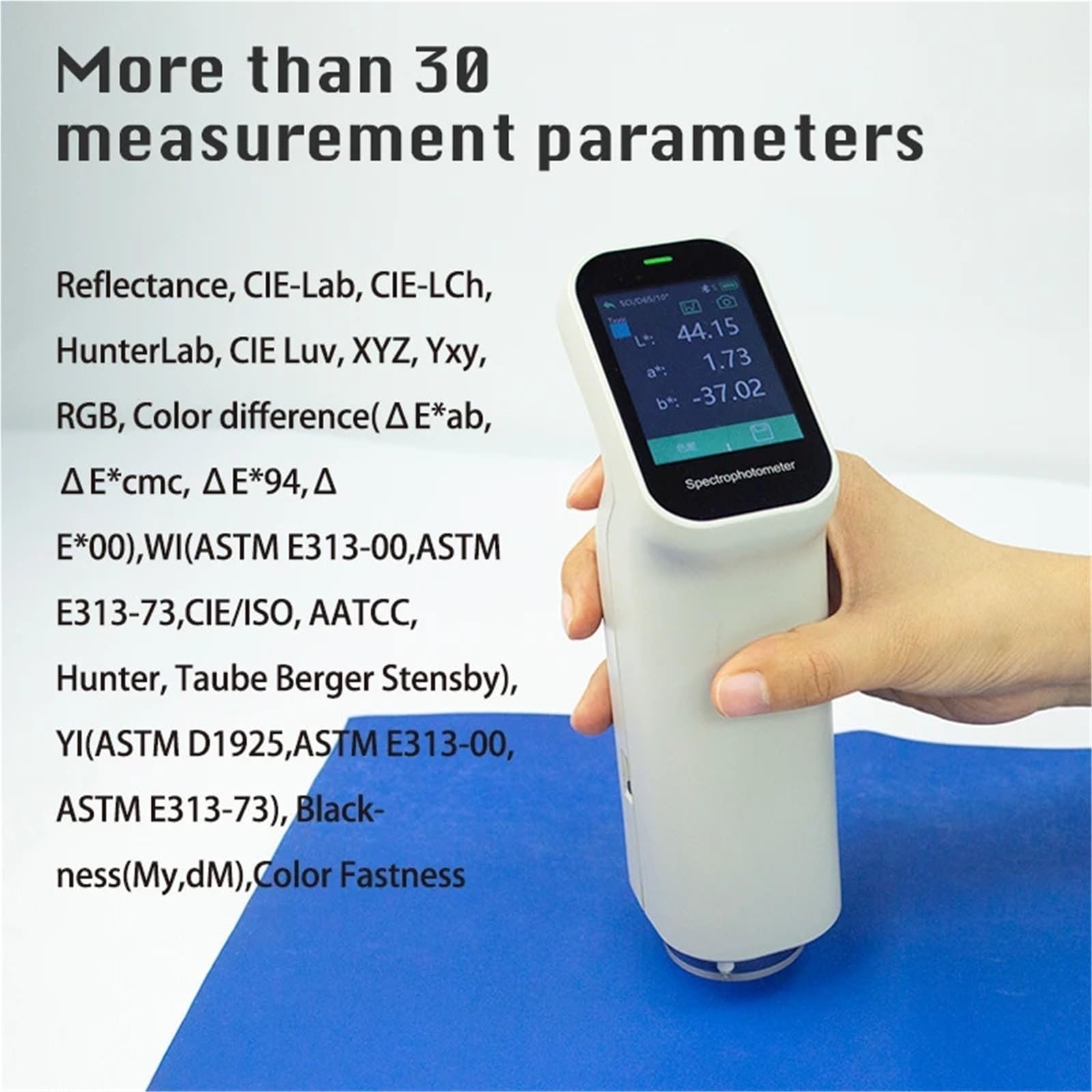 Tragbarer Farbanalysator fessionelles Kolorimeter zur Qualitätsprüfung, Steuerung über Touchscreen, unterstützende Computersoftware zur Farbprüfung(DS-210)