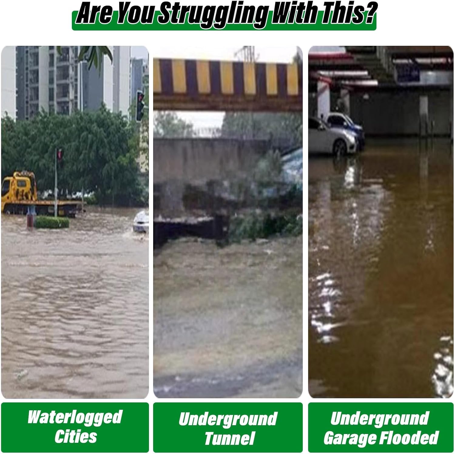 Garage Flood Control Barrier Heavy Duty Aluminum Threshold Kit for Basement Warehouse Outdoor Driveway Dams, L 150cm