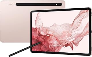 Samsung Galaxy Tab S8 11", Wi-Fi, 128GB 8GB Ram, Pink Gold (Renewed)