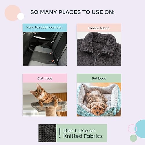 Miniatura 4 de Uproot Clean er Mini herramienta de eliminación de pelo de mascotas – Removedor de pelo de perro de tamaño bolsillo para coche, ropa, camas de gatos