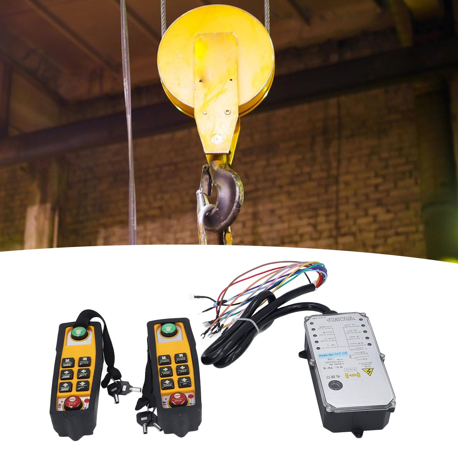 Mingzhe DC24V Gru Telecomandata, Kit Parco Sollevamento Ad Alte Prestazioni