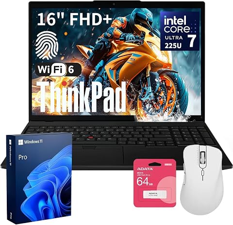 QA & Development Hardware & Accessories Checklist 2026 4 Lenovo ThinkPad L16 Premium Business Laptop, 16" FHD+, Intel Core Ultra 7 255U,