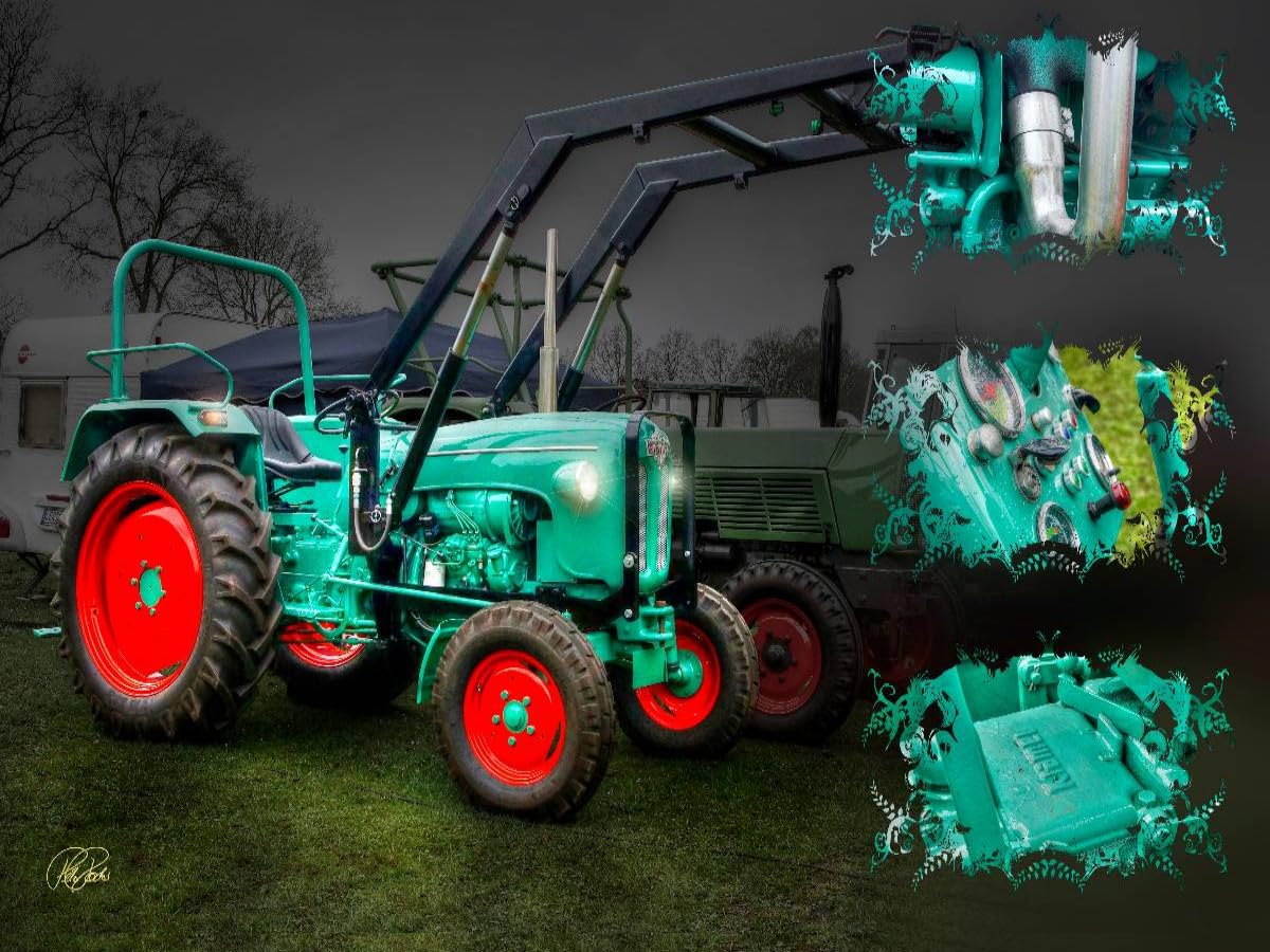 CALVENDO Puzzle Oldtimer Traktor Kramer 1000 Teile Puzzle quer 1000 Pieces 64 x 48 cm from Peter Roder