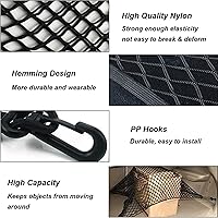 Vista 4 de 70cm x70cm Car Net,4 Hooks Car Trunk Cargo Net Mesh Storage Organizer,for Opel Astra Corsa Insignia Antara Meriva Zafira