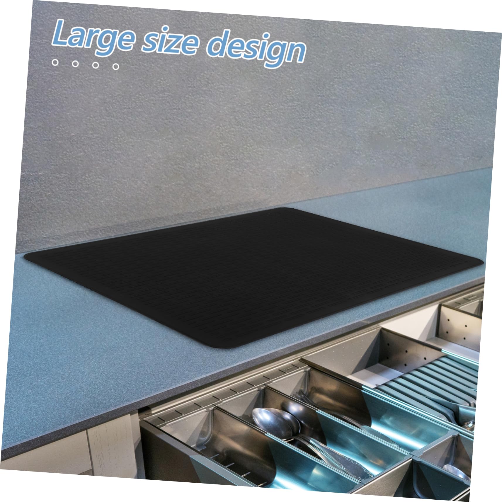 Almohadilla de Silicona Protección Negra, para Cocina de Inducción