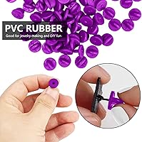 Vista 4 de 150 piezas de pasadores de goma con bloqueo, cierres de pasador de bloqueo con estuche de almacenamiento, cierres de pin para broche de corbata