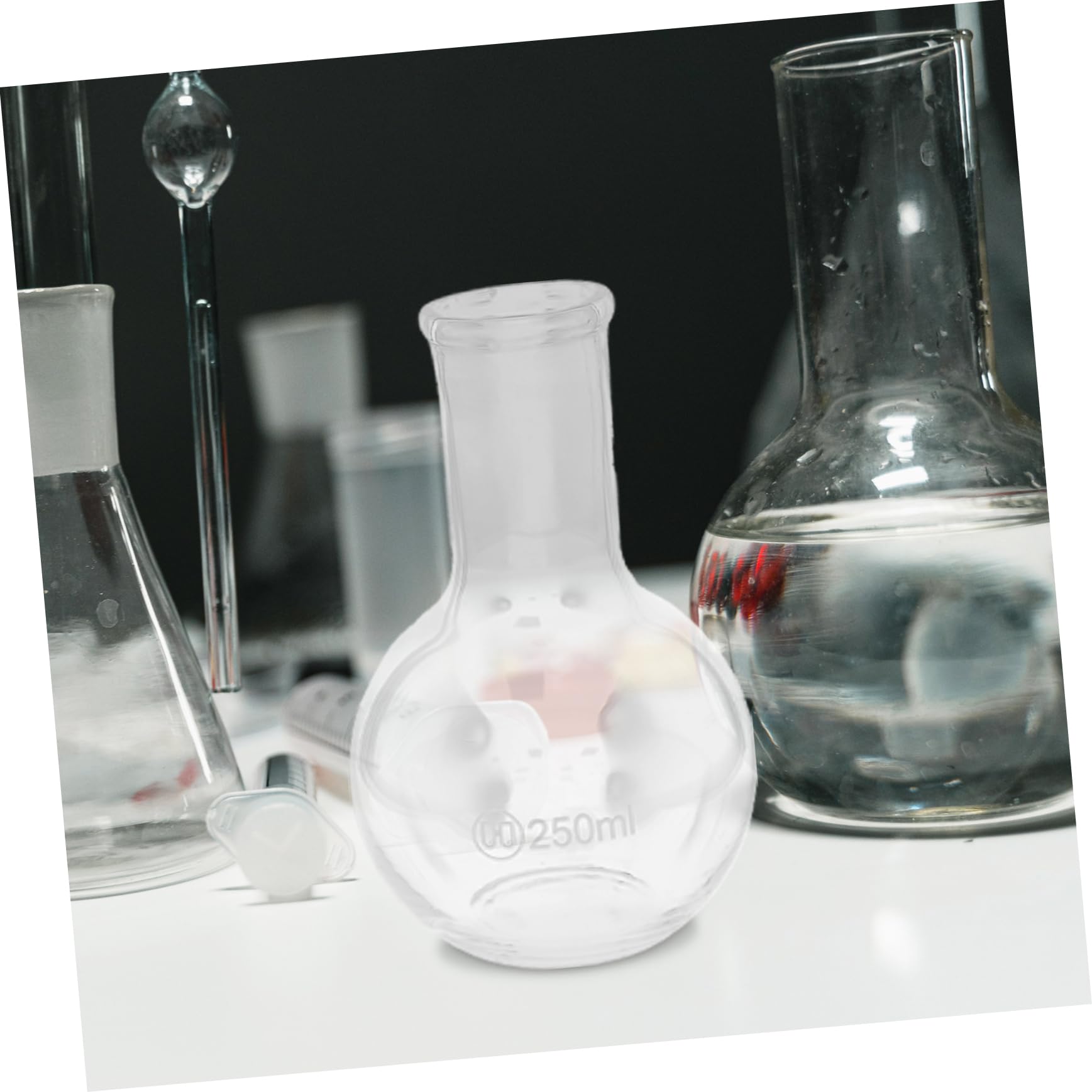 GLEAVI 2stücke Klarglaslaborflasche Hochborosilikatglas Für Experimente Präzise Messung Einfaches Ausgießen Vielseitig Einsetzbar Labor Und Haushalt