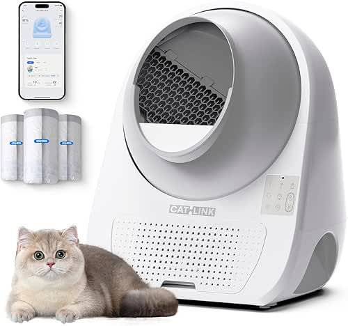 CATLINK Self Cleaning Cat Litter Box for Multiple Cats, Health