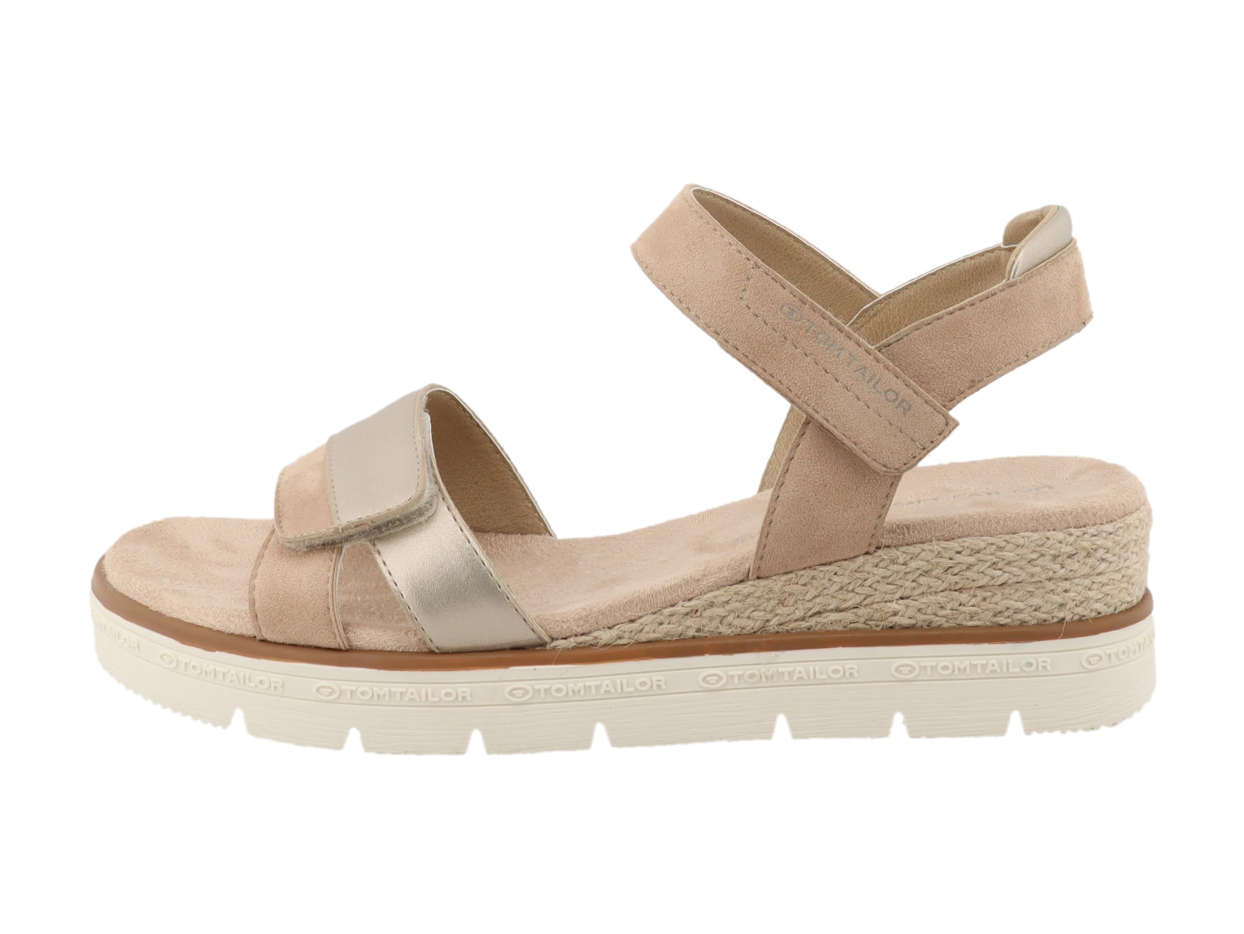TOM TAILOR Women 9590270004 Wedge Sandal, Sand, 8 UK