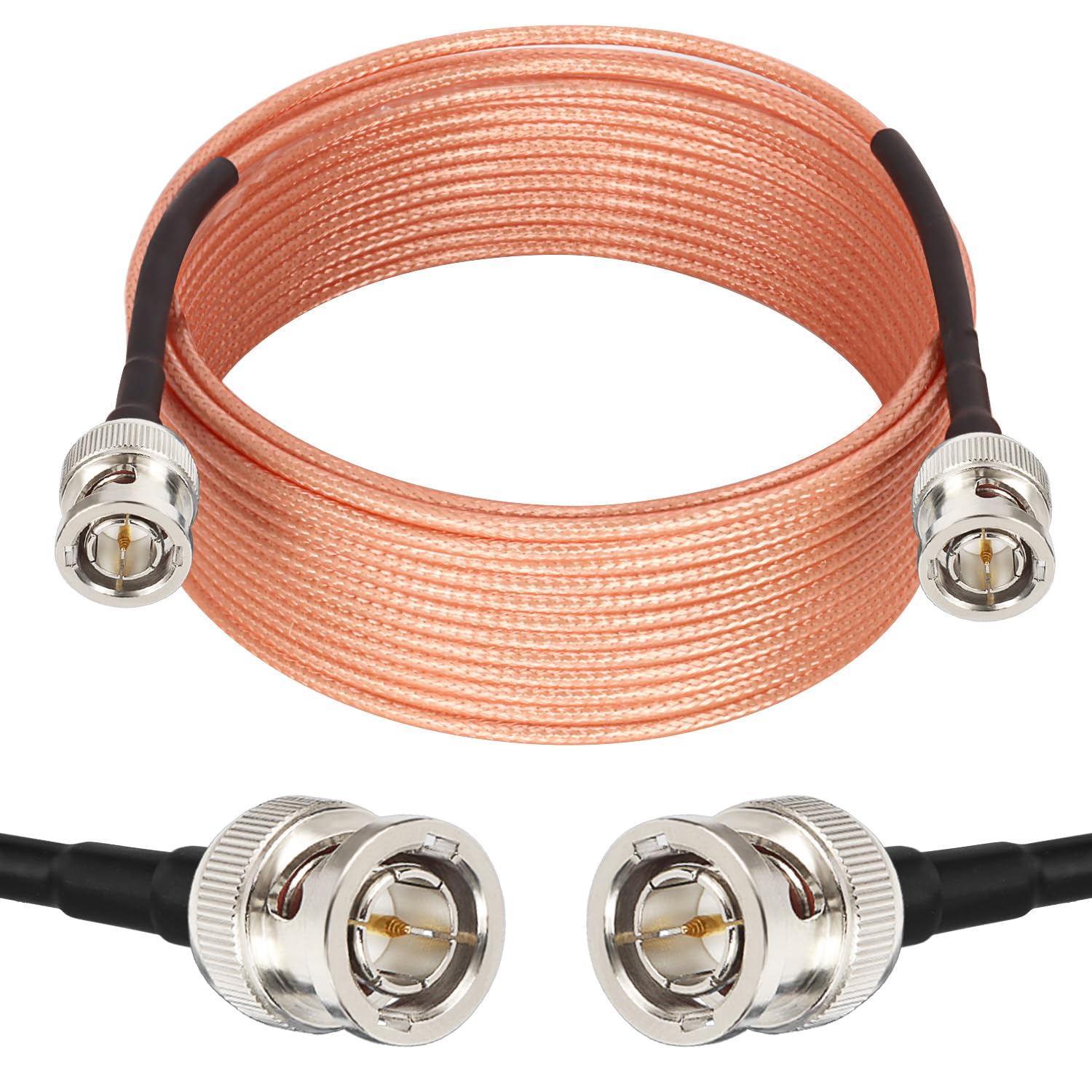 XRDS -RF 3G/6G SDI Cable, 25FT BNC to BNC Video Cable 75 Ohm RG179 Extension Cable for for 4K 1080P 3G HD SDI Camera Monitor Vedio Recorder SDI to