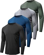 BALENNZ Long Sleeve Tee Shirts for Men - Moisture Wicking Quick Dry Long Sleeve Shirts UV Sun Protection T-Shirts for Running