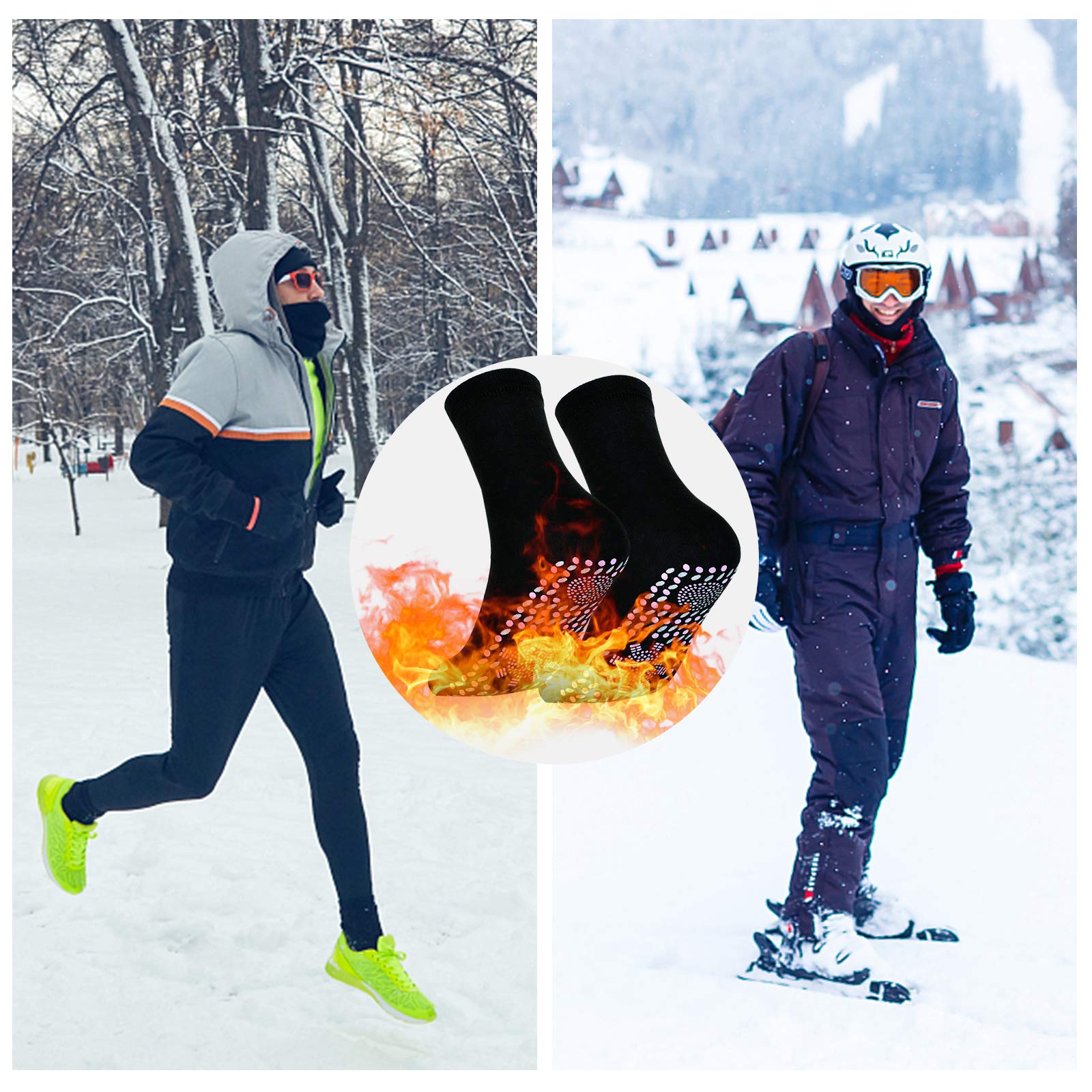 Calze Autoriscaldanti EKKONG - Con Tormalina E Magnetismo Per Piedi Caldi D'Inverno