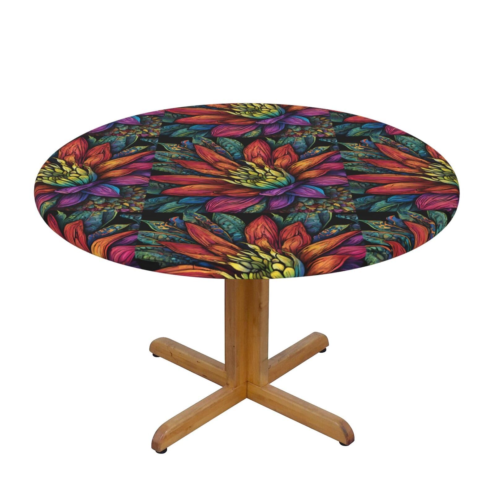 Nappe ronde antidérapante et imperméable à bord élastique papillon