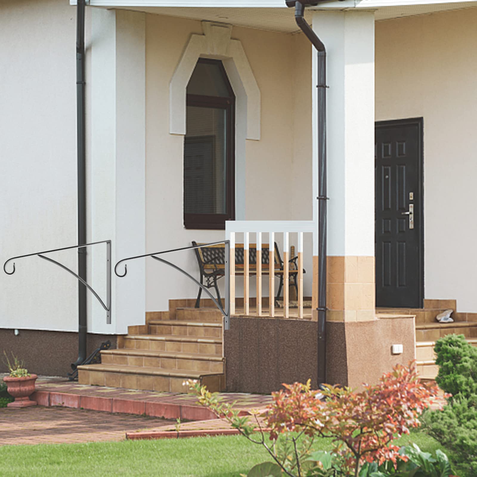 Snapklik.com : Single Step Handrails Wall Mounted Staircase Handrail ...
