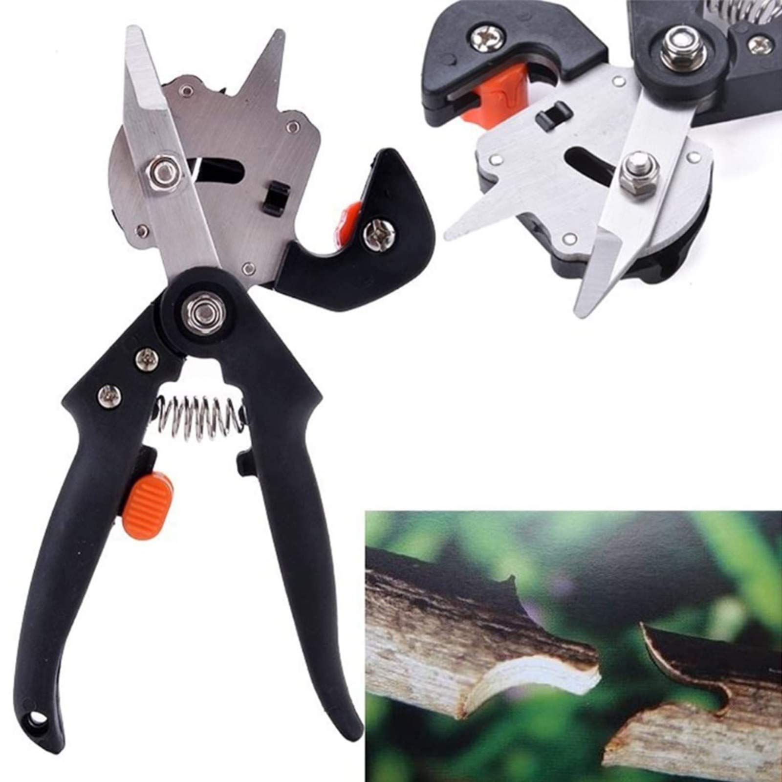 Attrezzi per innesti da giardino - Cesoie per innesti, cesoie per innesti Lame di ricambio Ramo di piante Ramoscello Vite Kit di utensili da taglio per alberi da frutto Giardino o prato