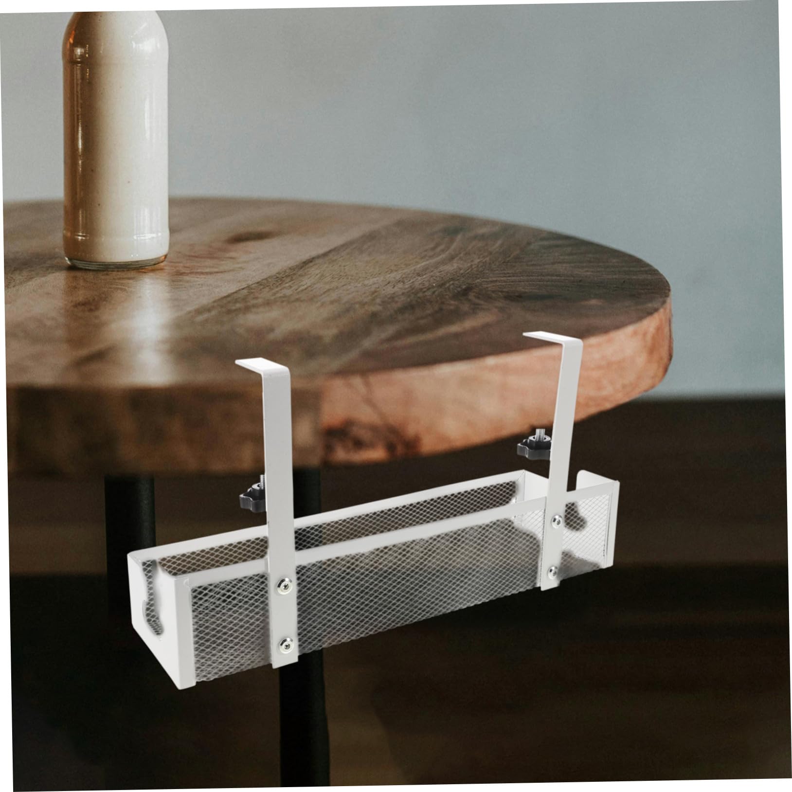 Contenitore Sotto Tavolo per Accessori di Gioco Organizzatore Cavi Sotto la Scrivania Staffa Gestione Cavi Organizzatore Filo Metallico per Scrivania senza Perforazione