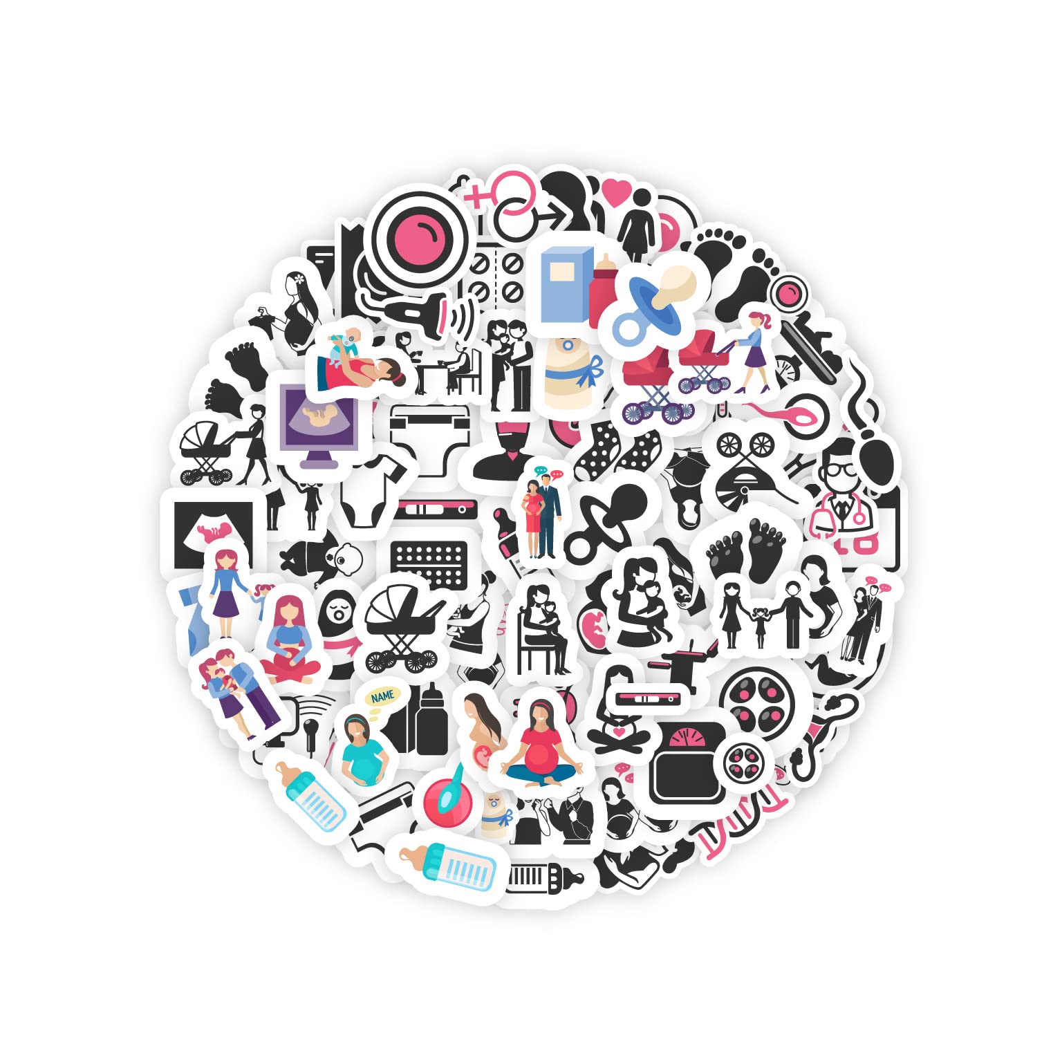 ISEE 360® Set of Pregnancy Stage Theme Scrapbook Sticker for DIY Notebooks Diary Journal Laptop Mobiles Decorative Vinyl Printed Stickers (A4 Size) (B0B2RBMDLH) Amazon Price History, Amazon Price Tracker