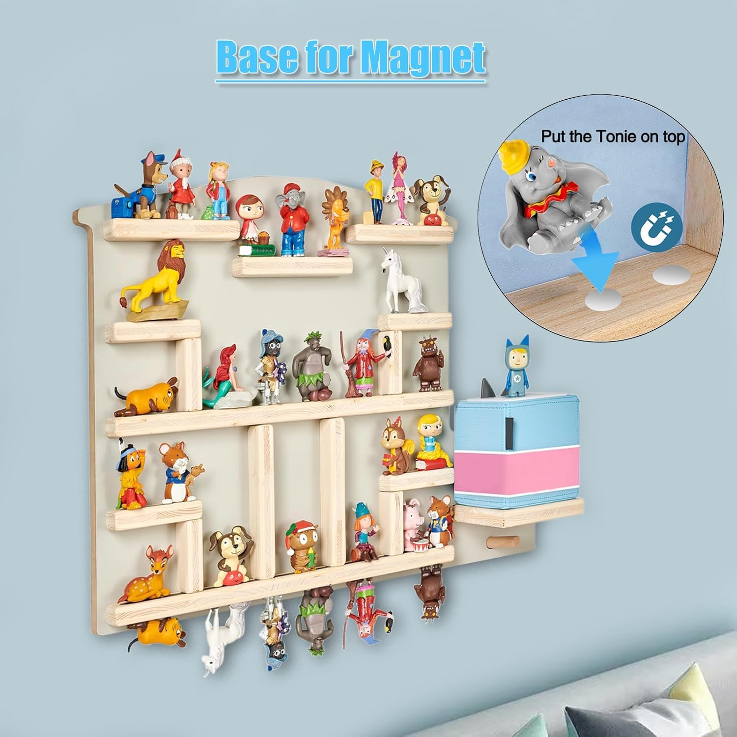 Lot de 100 plaques métalliques pour figurines Tonie, base adhésive pour aimants, disques métalliques en acier inoxydable avec colle, accessoires pour figurines Tonie - Décorez la chambre d'enfant avec