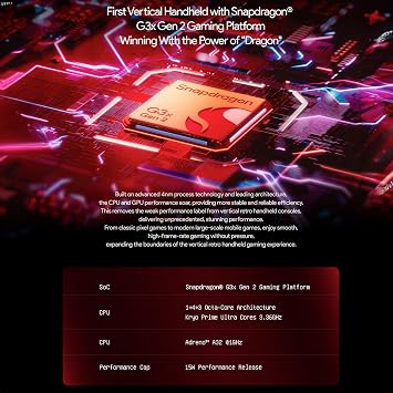 AYANEO Pocket DMG: Handheld Gaming Console with 3.92 OLED Display, 8GB RAM, 128GB Storage, Wi-Fi 6, Bluetooth 5.3, Snapdragon G3x Gen 2, Android 13, 6000mAh Battery