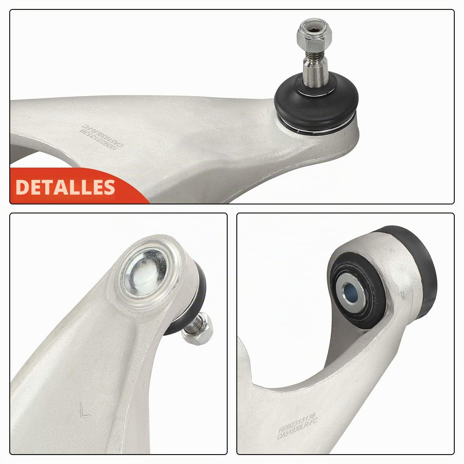 Frankberg 2 brazos de control superiores del eje delantero 60651939 | eje delantero, arriba, 60651939; Compatible con: 156.932, GT 937, 147.937, 156 Sportwagon 932