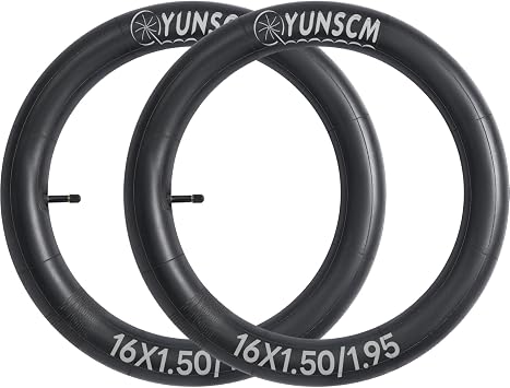 2-PCS 16" Heavy Duty Bike Tubes 16x1.50/1.9538/50-305 SV32MM Inner Tubes