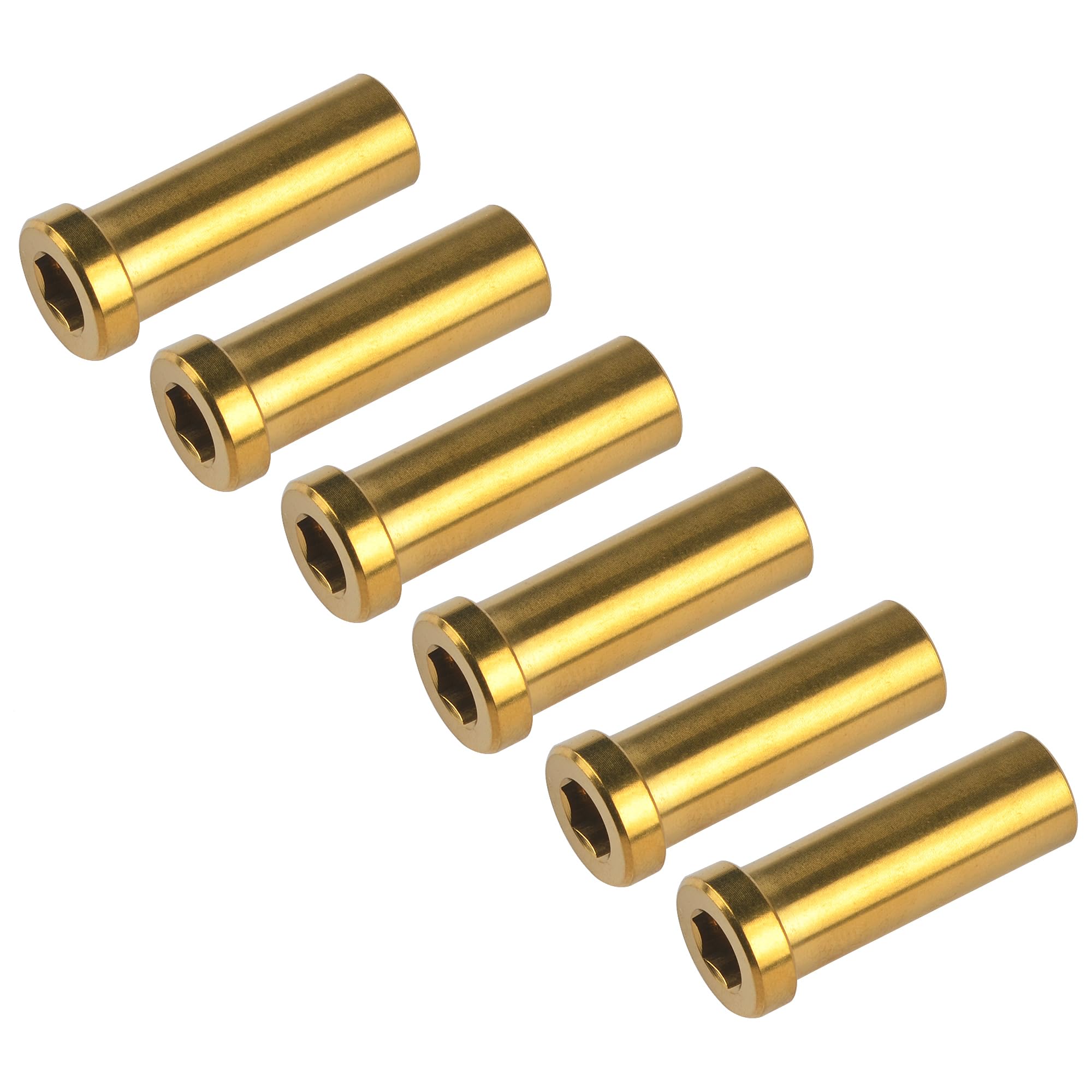 Écrou En Titane M6 Haut De Gamme – Longueurs 13 à 37 Mm – Léger Et Anti-Corrosion Pour Freins Vélo Et Fixations