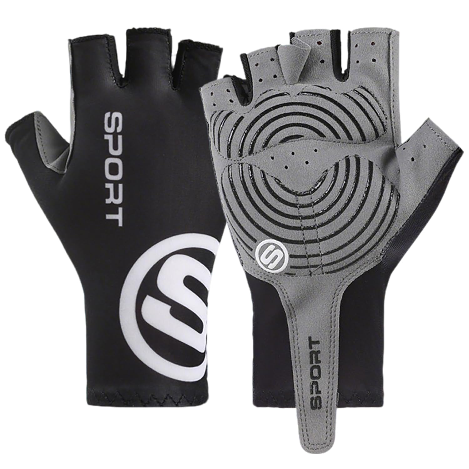 xiluuyou Gym Gloves for Men and Women, Breathable Weight Lifting Gloves, Workout Gloves for Exercise, Workout, Cycling & Pull ups(version with white letters-M)