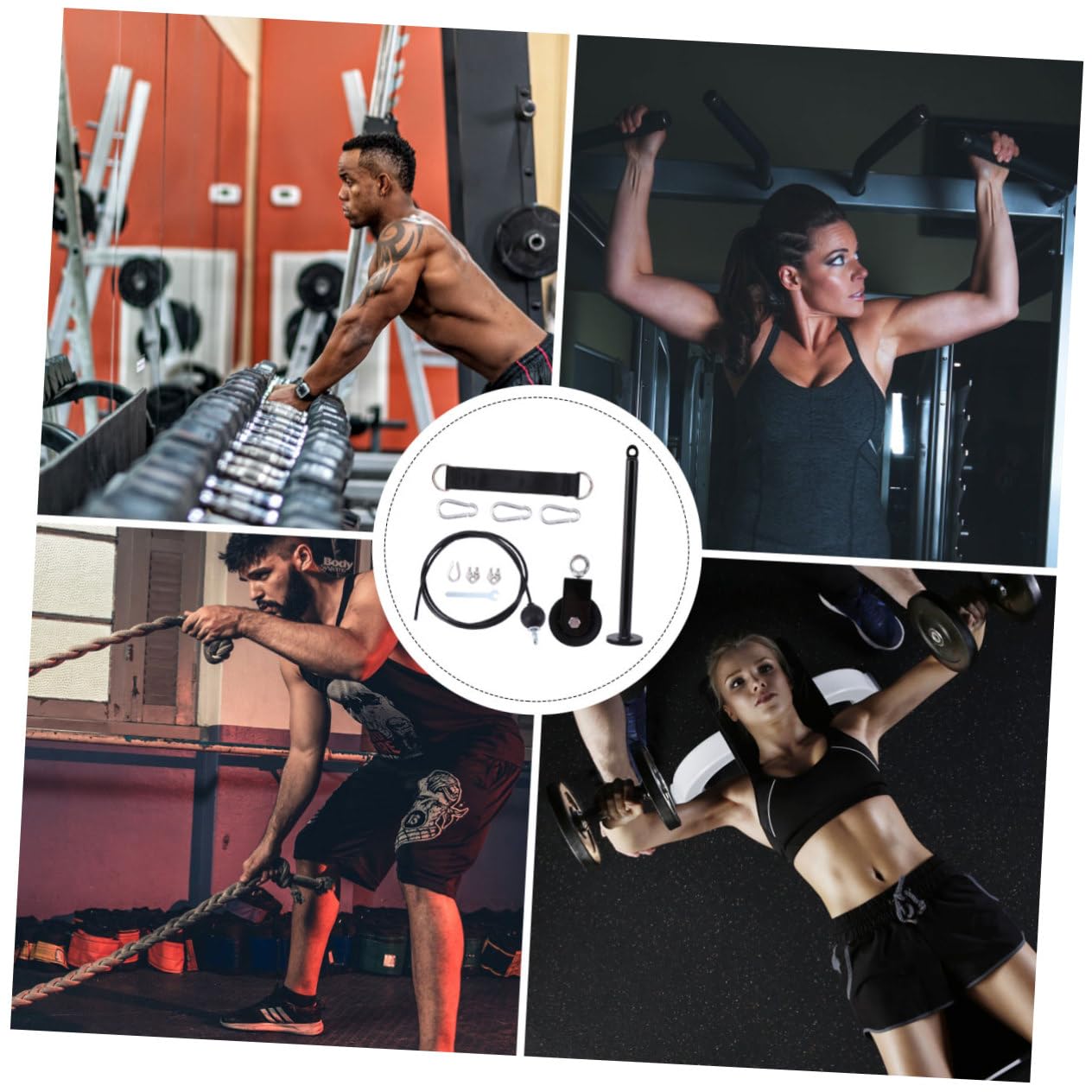 POPETPOP Metalowy Materiał Wysoka Pozycja Pull down Sprzęt Fitness Sprzęt Do Budowania Mięśni Łatwy W Instalacji Użyj Kabla Sprzęt Do Ćwiczeń Sprzęt Do Ćwiczeń Ramion