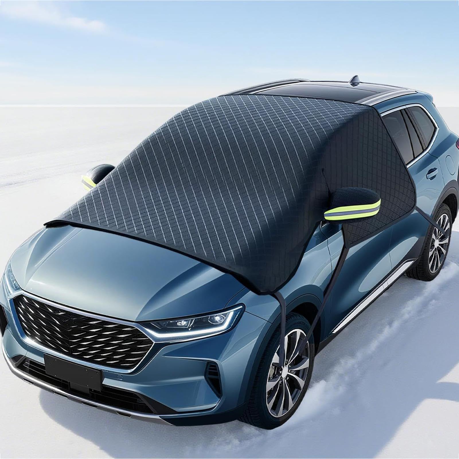 Cubierta de Parabrisas para Nieve, Protector Oxford – Cubierta Impermeable para Parabrisas de Coche, para Espejo Lateral Delantero del vehículo, Accesorios de Invierno, protección contra